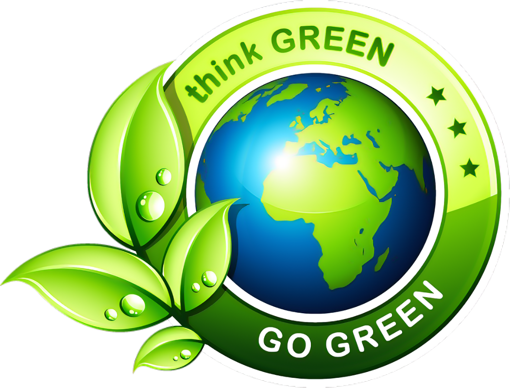 Go green recycling logo